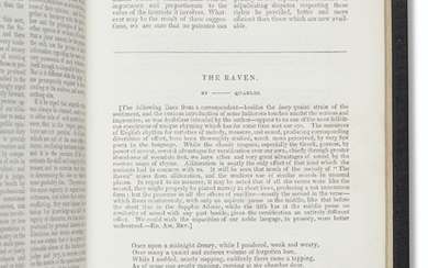 ''Quoth the raven, 'Nevermore.''', EDGAR ALLAN POE, 1845