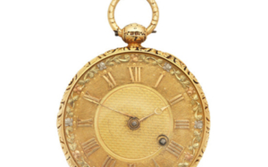 William Ferry, Richmond. An 18K gold key wind open face pocket watch