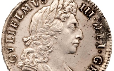 1698 King William III ex-mount silver Halfcrown with DECIMO ...
