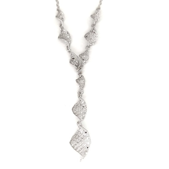18 kt. White gold - Necklace with pendant