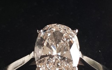 18 kt. White gold - Ring - 1.59 ct Diamond