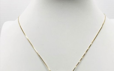 18 kt. Yellow gold - Necklace with pendant - 0.85 ct Diamond - Diamond