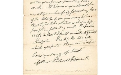 1820 PIERPOINT EDWARDS Autograph Letter Signed