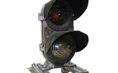 Converted Railroad Crossing Signal Light by Union Switch and Signal Co.