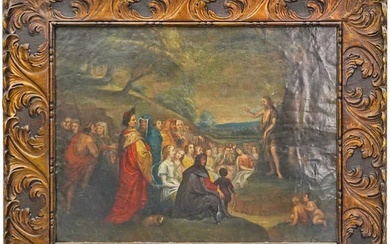 18th/19th C European Oil on Copper or Metal Painting