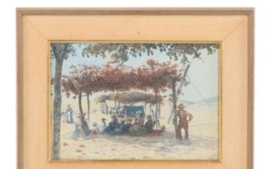 Walter Paris 1878 Watercolor Painting