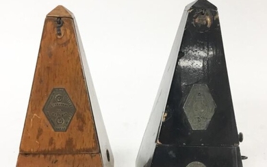 2 Maelzel Swiss & French Metronomes