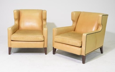 2 Mitchell Gold & Bob Williams American Leather Chairs