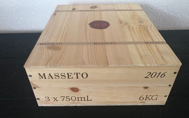 2016 Masseto - Bolgheri - 3 Bottles (0.75L)