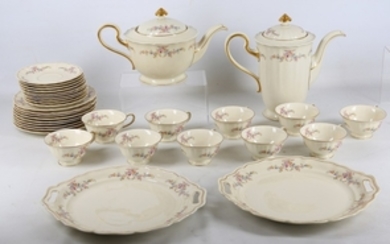 A Rosenthal porcelain Regina pattern part tea and...