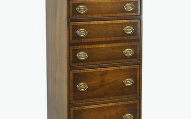 A Mahogany Seven-Drawer Lingerie Chest.