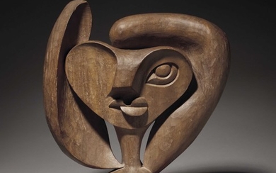 Le Corbusier (Charles-Edouard Jeanneret, 1887-1965) et Joseph Savina (1901-1983), Étude de tête pour "La Sculpture Femme", 3e recherche
