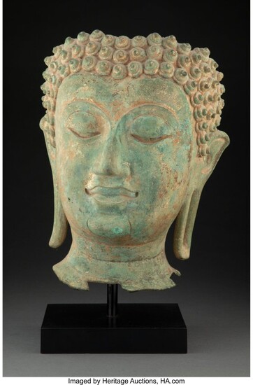 28415: Bronze Fragment of a Buddha 17-1/2 x 8-1/2 x 9-1