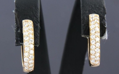 18 kt. Pink gold - Earrings - 0.62 ct Diamond