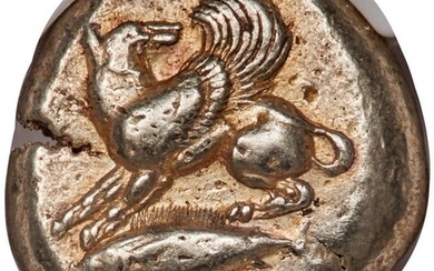 30015: MYSIA. Cyzicus. Ca. 550-450 BC. EL stater (22mm