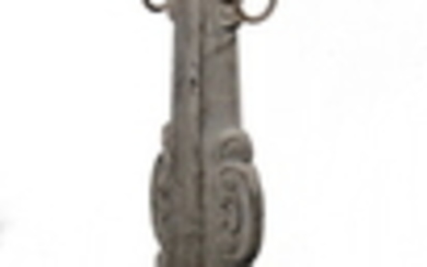 19TH C. CAST IRON HITCHING POST