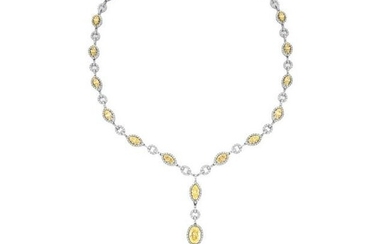 34.05ct Diamond and 18K Necklace