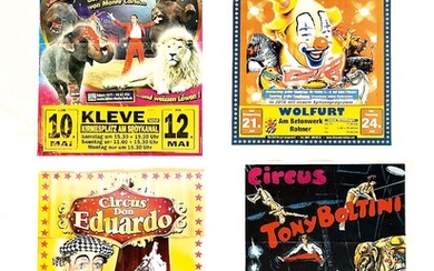 4 Circus Posters from 1950s - 1970s