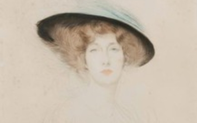 Paul César Helleu (1859 1927) Le Chapeau à plume L…