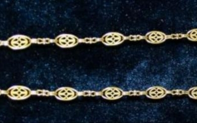 12 Kt Gold Filled Chain, A Series Of Ovals