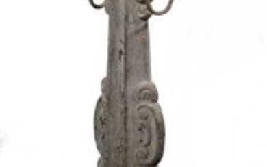19TH C. CAST IRON HITCHING POST