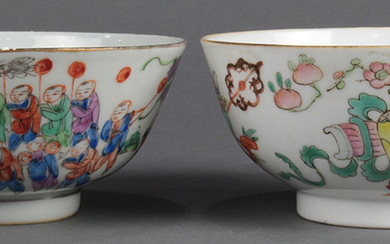 Chinese Porcelain Bowls, Scholar's Items/Dragon Dance