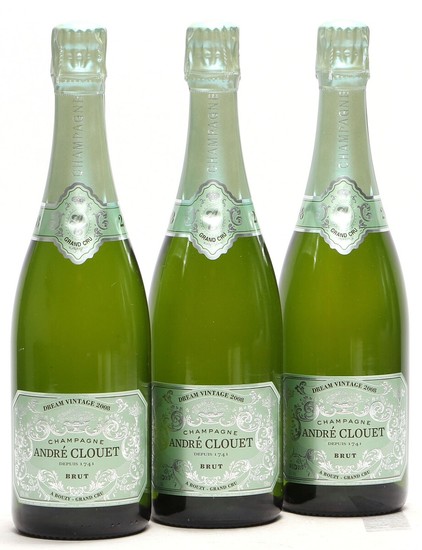 6 bts. Champagne Brut Grand Cru “Dream Vintage”, André Clouet 2008 A (hf/in). Oc.