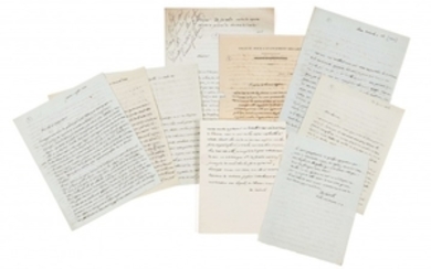 AUGUSTE PYRAME DE CANDOLLE (1778-1841) Réunion de 9 lettres autographes signées
