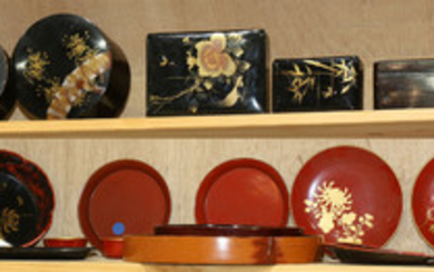 Japanese Lacquer Ware: Boxes, Plates and Trays