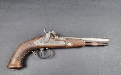A 19th century Bohemian percussion pistol, by Hanl in Willom...