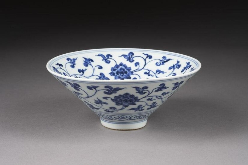 A BLUE-AND-WHITE BOWL