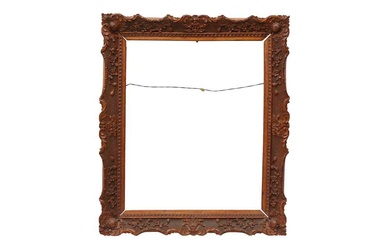 A CHINESE CARVED WOOD FRAME FOR THE EXPORT MARKET 十九世紀 外銷木框架
