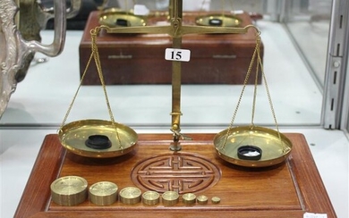 A CHINESE GOLD MINER'S SCALE SET