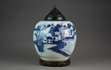 A Chinese blue and white ginger jar, 18th/19th century