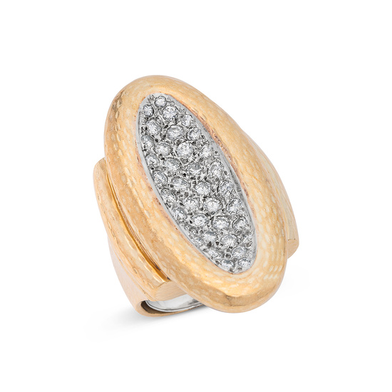 A Diamond and Gold Ring