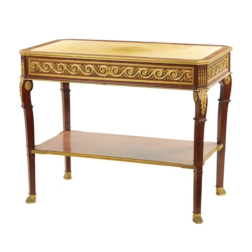 A FINE 19TH CENTURY ENGLISH MADE FRENCH EMPIRE STYLE FIDDLEB...