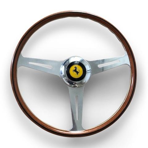 A Ferrari 250 steering wheel