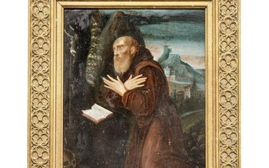 A German depiction of Saint Hieronymus, oil on copper