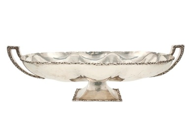 A Juvento Lopez Reyes sterling silver footed centerpiece
