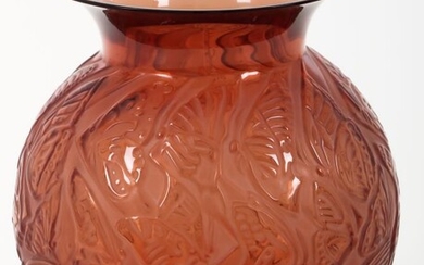 A Lalique "Nymphale" -vase. marked "Lalique France".