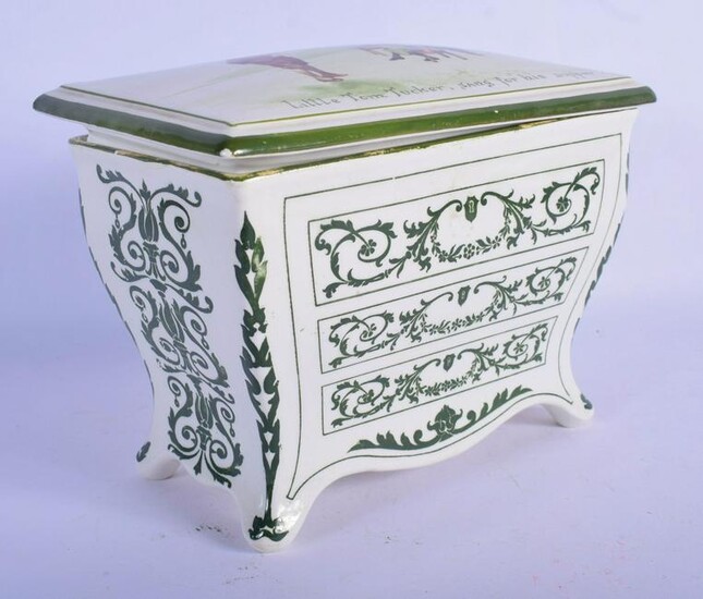 A ROYAL DOULTON HUNTLEY & PALMERS CHEST OF DRAWERS BOX