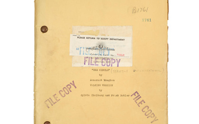 A SYLVIA THALBERG SCRIPT FOR MAUGHAM'S STRICTLY UNCONVENTIONAL. THALBERG, SYLVIA,...