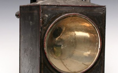 A VERY RARE 1855 LOCOMOTIVE LAMP CASE PATENT MODEL