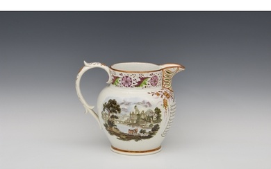 A good 19th century named Sunderland jug, having two hand co...
