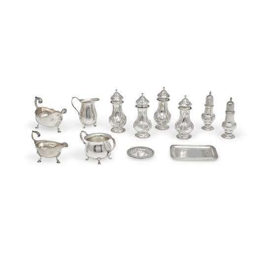 A group of assorted silver table articles