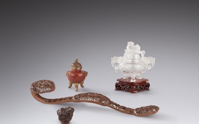 A group of four scholar’s implements, Late Qing dynasty -...