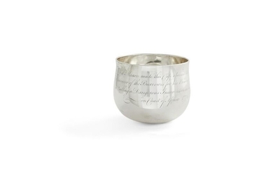 A large George III sterling silver tumbler cup