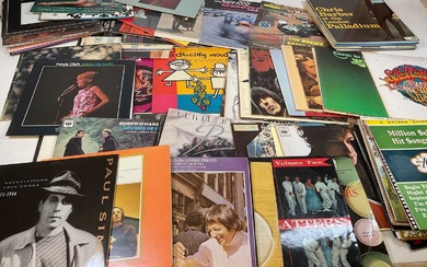 A quantity of vinyl records included some classical, easy listening,...