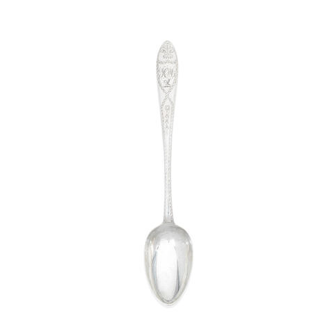 A rare George III Irish provincial silver serving spoon