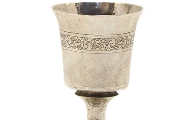 A silver goblet